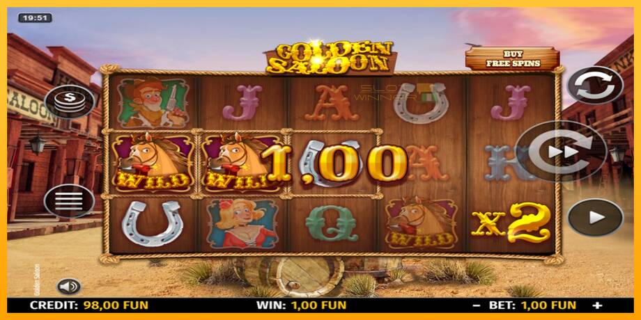 Golden Saloon lošimo automatas už pinigus, paveikslėlį 3