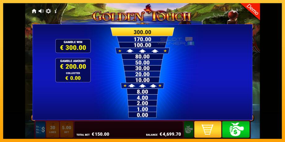 Golden Touch lošimo automatas už pinigus, paveikslėlį 5