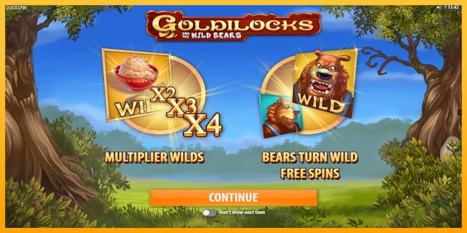 Goldilocks and the Wild Bears lošimo automatas už pinigus, paveikslėlį 1