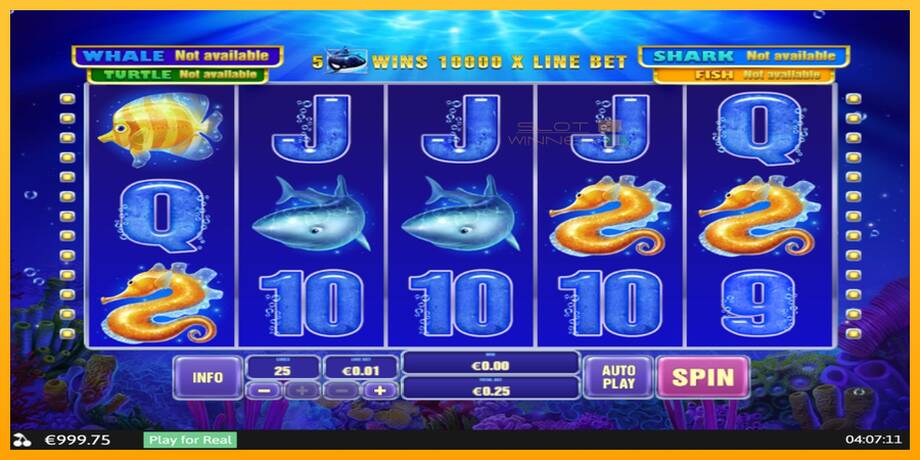 Great Blue Jackpot lošimo automatas už pinigus, paveikslėlį 2