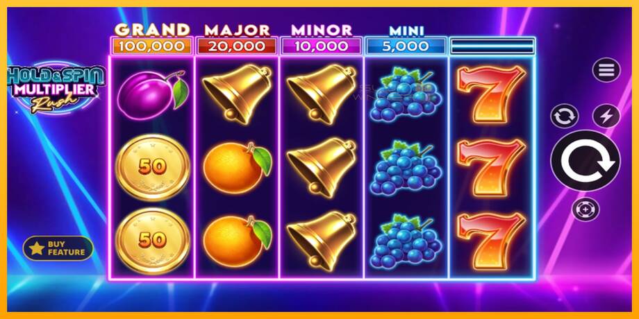 Hold & Spin Multiplier Rush lošimo automatas už pinigus, paveikslėlį 2