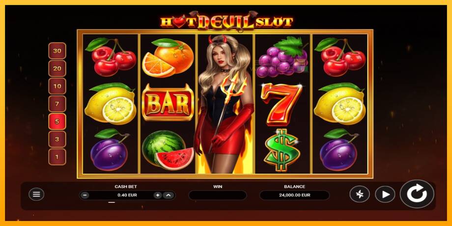 Hot Devil Slot lošimo automatas už pinigus, paveikslėlį 1