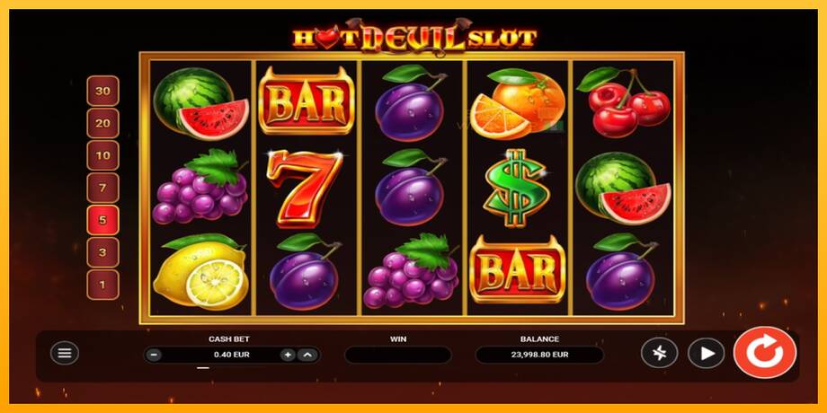 Hot Devil Slot lošimo automatas už pinigus, paveikslėlį 2