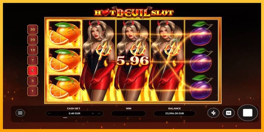 Hot Devil Slot lošimo automatas už pinigus, paveikslėlį 4