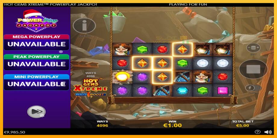 Hot Gems Xtreme PowerPlay Jackpot lošimo automatas už pinigus, paveikslėlį 3