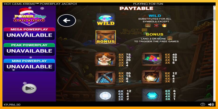 Hot Gems Xtreme PowerPlay Jackpot lošimo automatas už pinigus, paveikslėlį 4