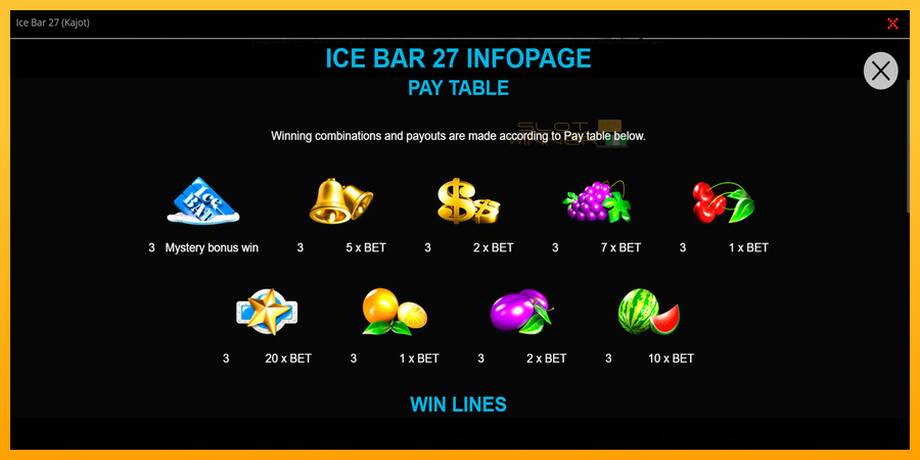 Ice Bar 27 lošimo automatas už pinigus, paveikslėlį 2