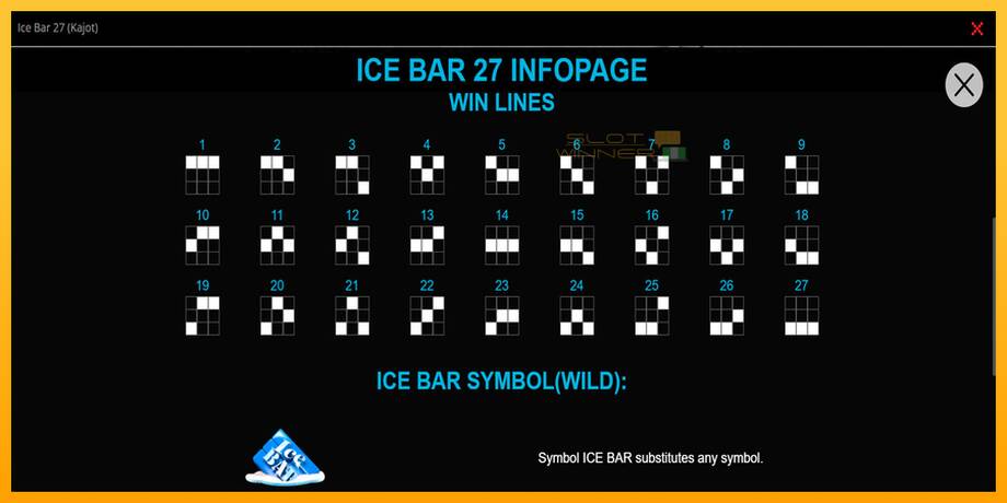 Ice Bar 27 lošimo automatas už pinigus, paveikslėlį 3