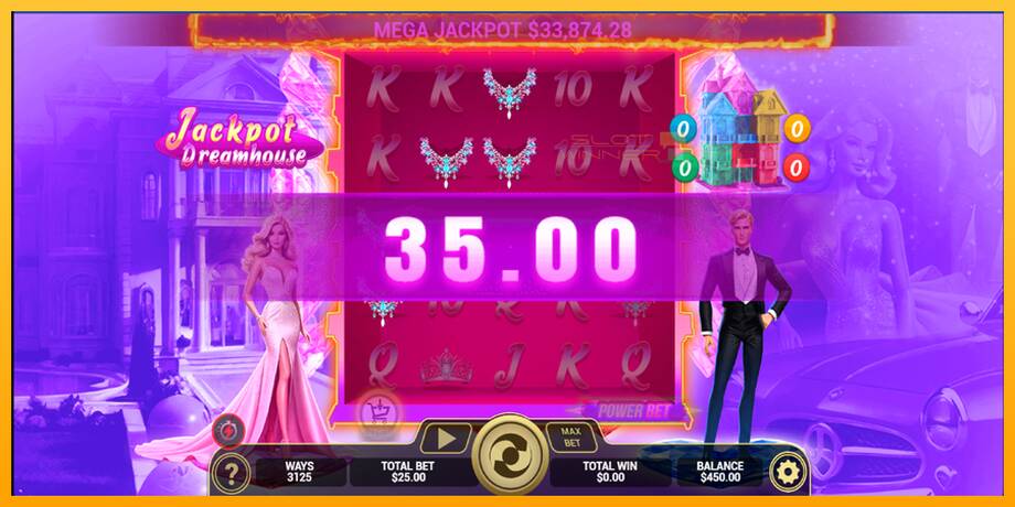 Jackpot Dreamhouse lošimo automatas už pinigus, paveikslėlį 3