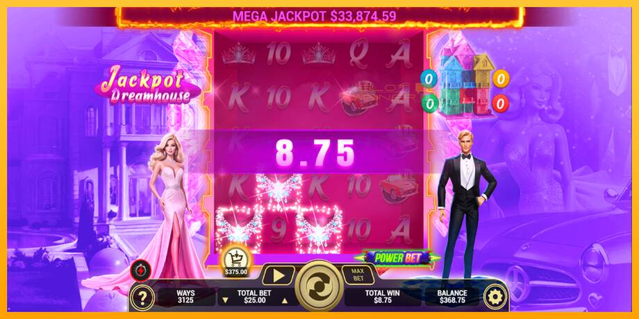 Jackpot Dreamhouse lošimo automatas už pinigus, paveikslėlį 4