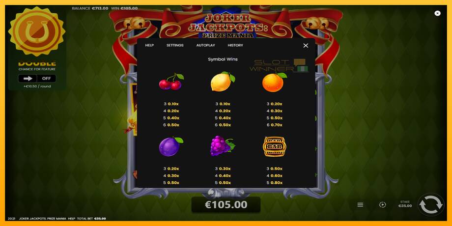 Joker Jackpots: Prize Mania lošimo automatas už pinigus, paveikslėlį 5