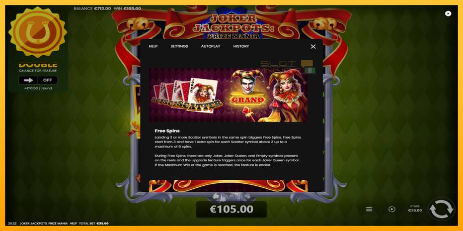 Joker Jackpots: Prize Mania lošimo automatas už pinigus, paveikslėlį 6