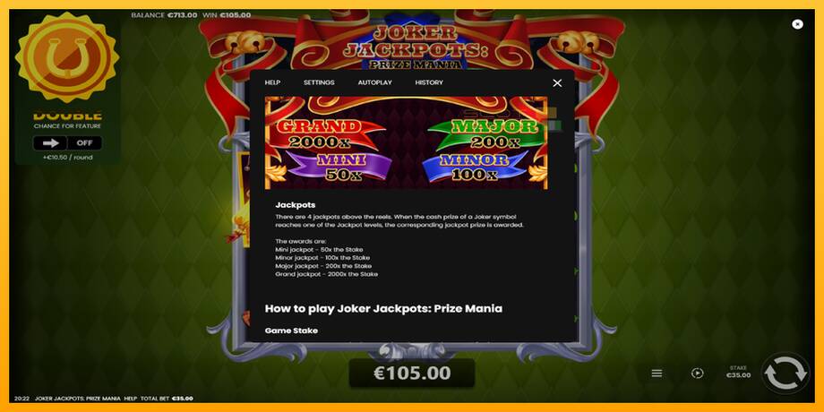 Joker Jackpots: Prize Mania lošimo automatas už pinigus, paveikslėlį 7