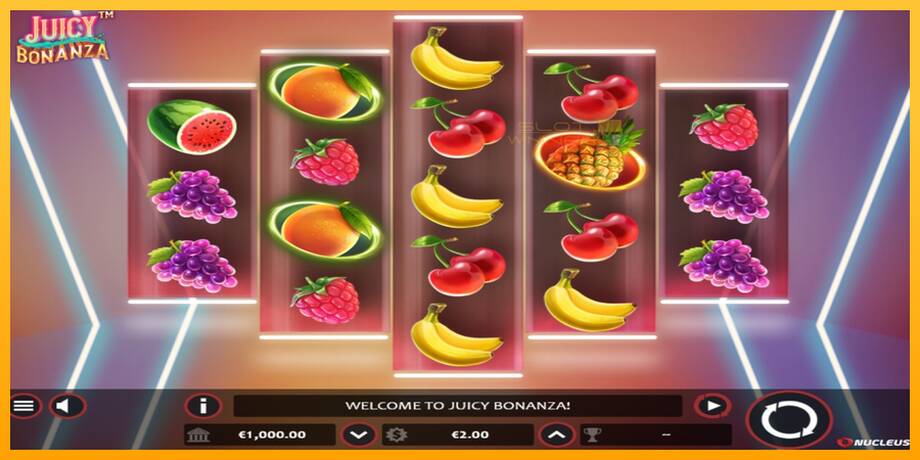 Juicy Bonanza lošimo automatas už pinigus, paveikslėlį 1