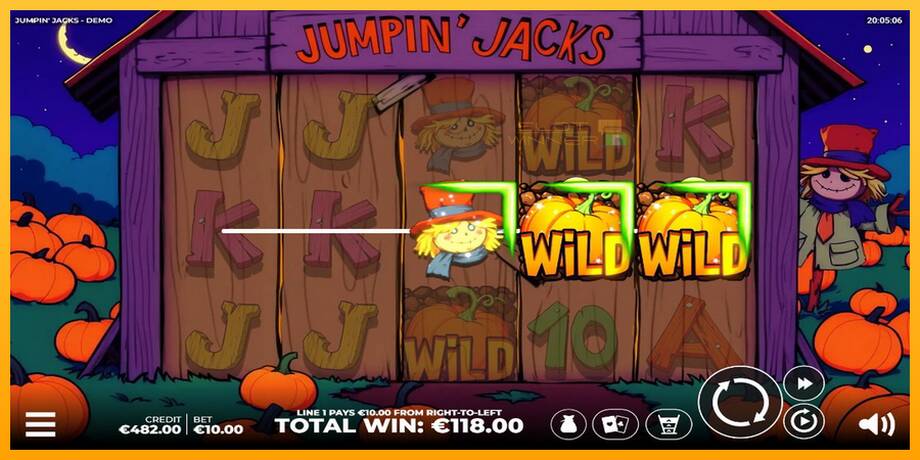 Jumpin Jacks lošimo automatas už pinigus, paveikslėlį 4