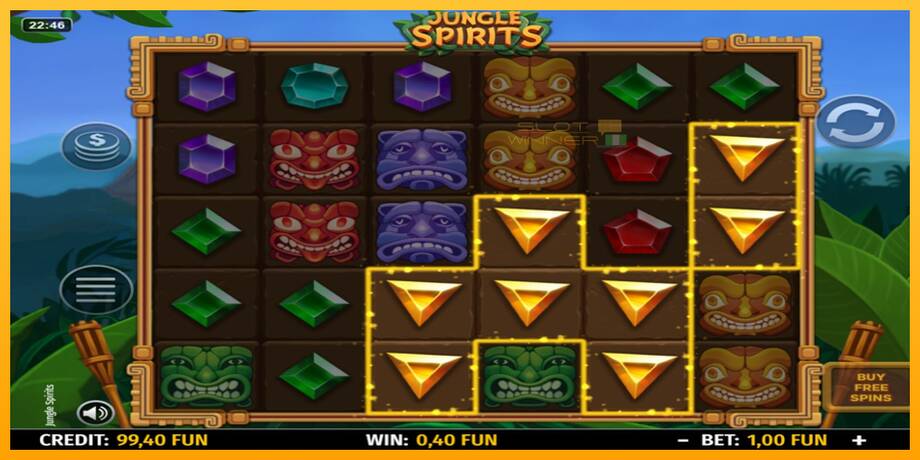 Jungle Spirits lošimo automatas už pinigus, paveikslėlį 2