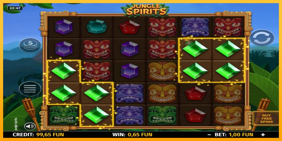 Jungle Spirits lošimo automatas už pinigus, paveikslėlį 3