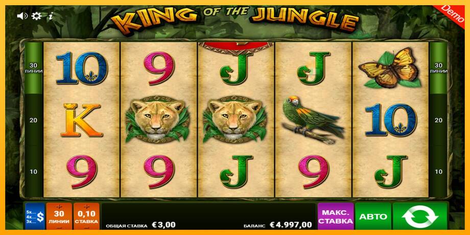 King of the Jungle lošimo automatas už pinigus, paveikslėlį 1