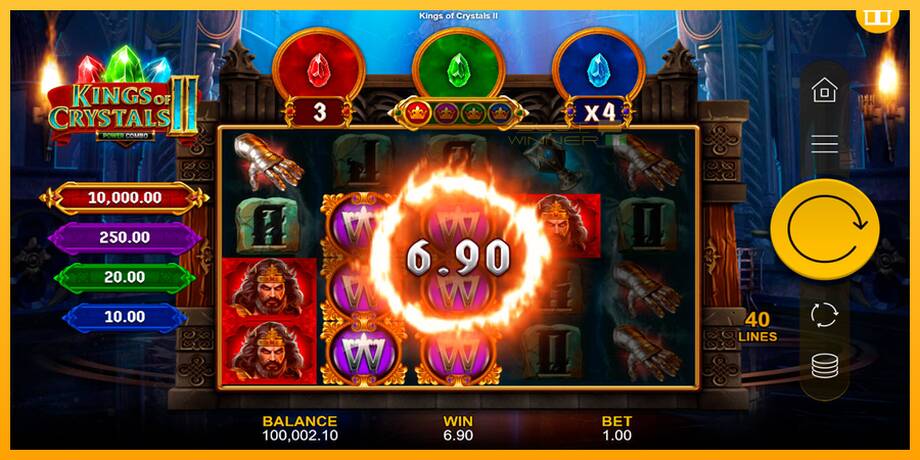 Kings of Crystals II Power Combo lošimo automatas už pinigus, paveikslėlį 4