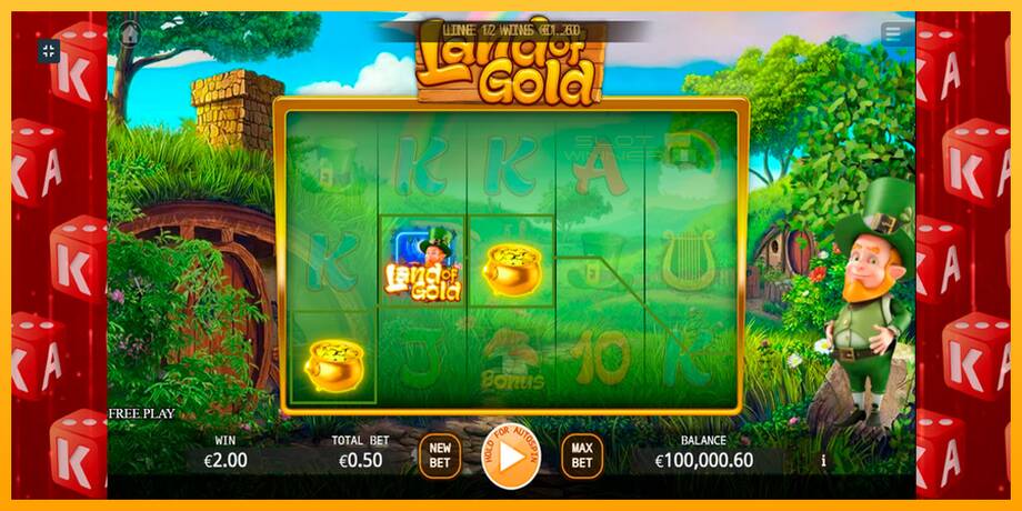 Land of Gold lošimo automatas už pinigus, paveikslėlį 4