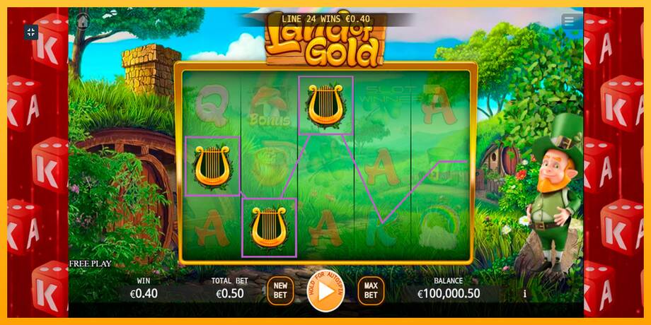 Land of Gold lošimo automatas už pinigus, paveikslėlį 5