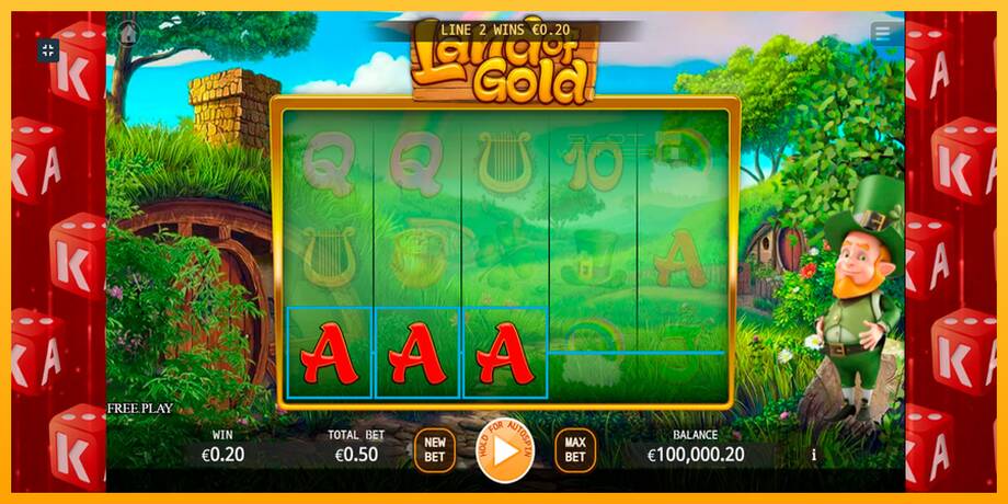 Land of Gold lošimo automatas už pinigus, paveikslėlį 6