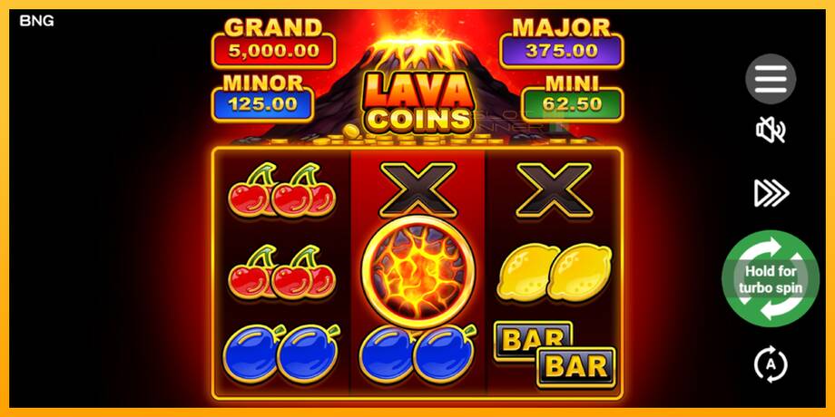 Lava Coins lošimo automatas už pinigus, paveikslėlį 2