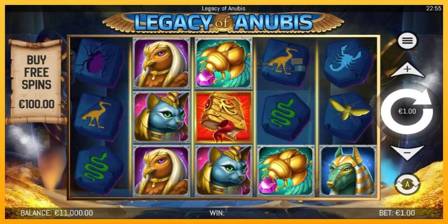 Legacy of Anubis lošimo automatas už pinigus, paveikslėlį 2