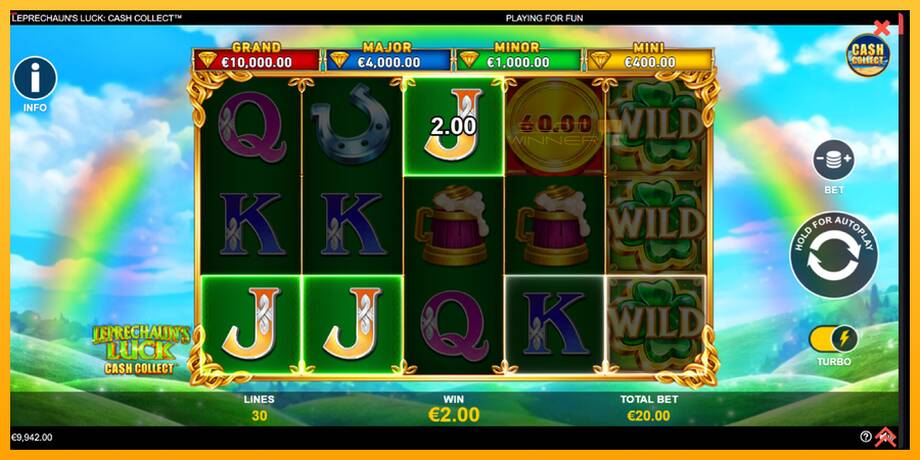 Leprechauns Luck Cash Collect Megaways PowerPlay Jackpot lošimo automatas už pinigus, paveikslėlį 3