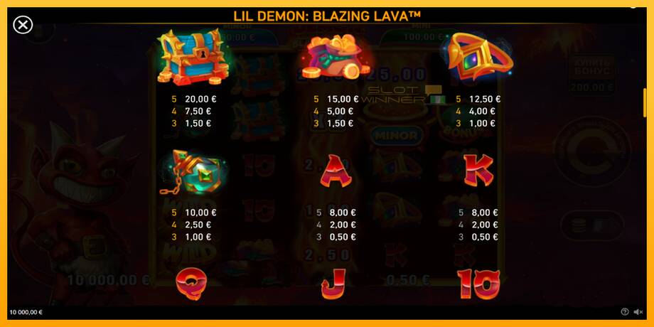 Lil Demon Blazing Lava lošimo automatas už pinigus, paveikslėlį 5