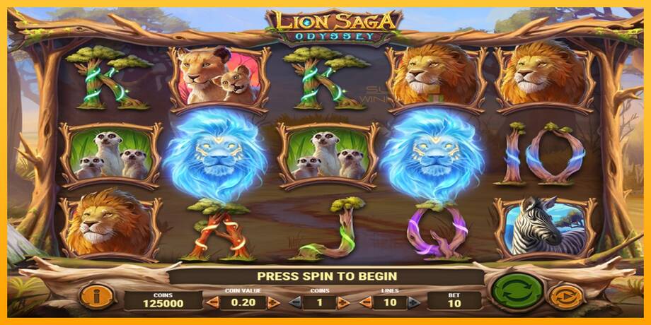 Lion Saga Odyssey lošimo automatas už pinigus, paveikslėlį 1