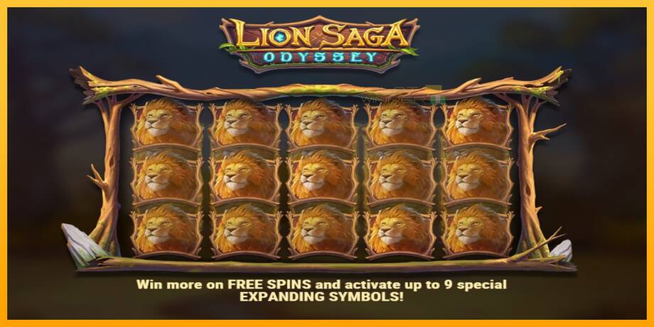 Lion Saga Odyssey lošimo automatas už pinigus, paveikslėlį 3