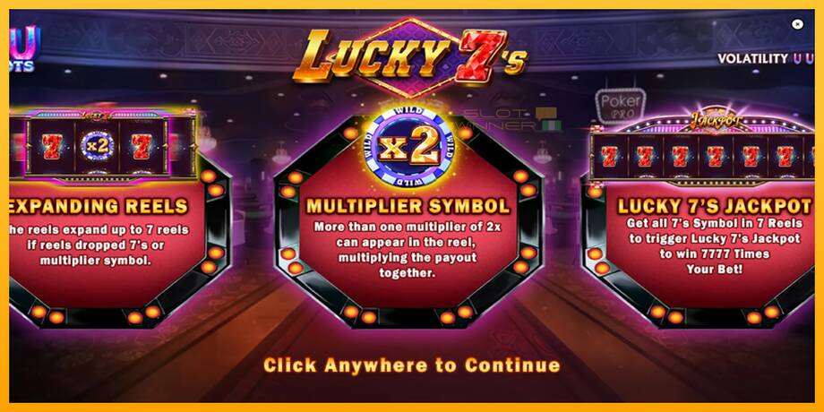 Lucky 7s lošimo automatas už pinigus, paveikslėlį 1