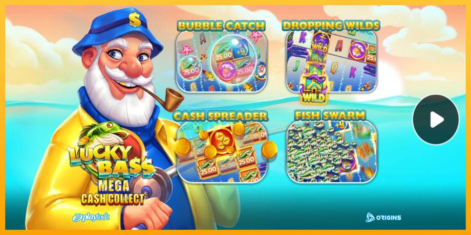 Lucky Bass Mega Cash Collect lošimo automatas už pinigus, paveikslėlį 1