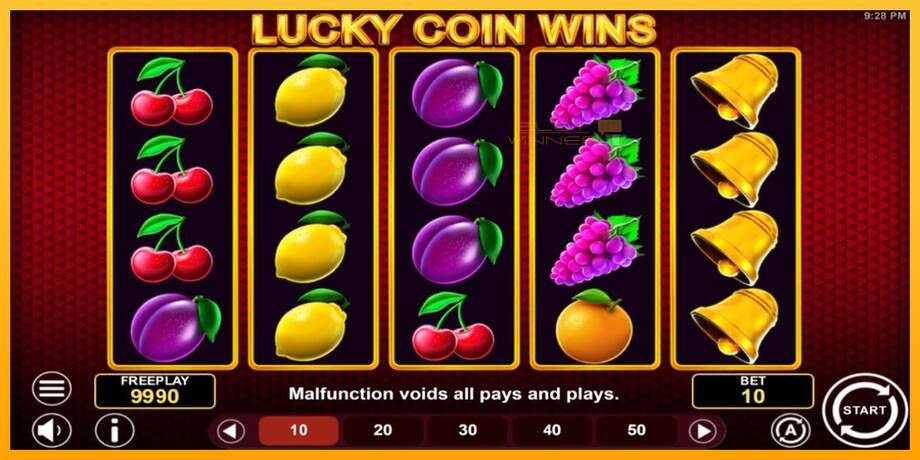 Lucky Coin Wins lošimo automatas už pinigus, paveikslėlį 2