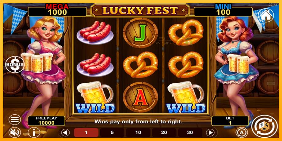 Lucky Fest Hold & Win lošimo automatas už pinigus, paveikslėlį 1