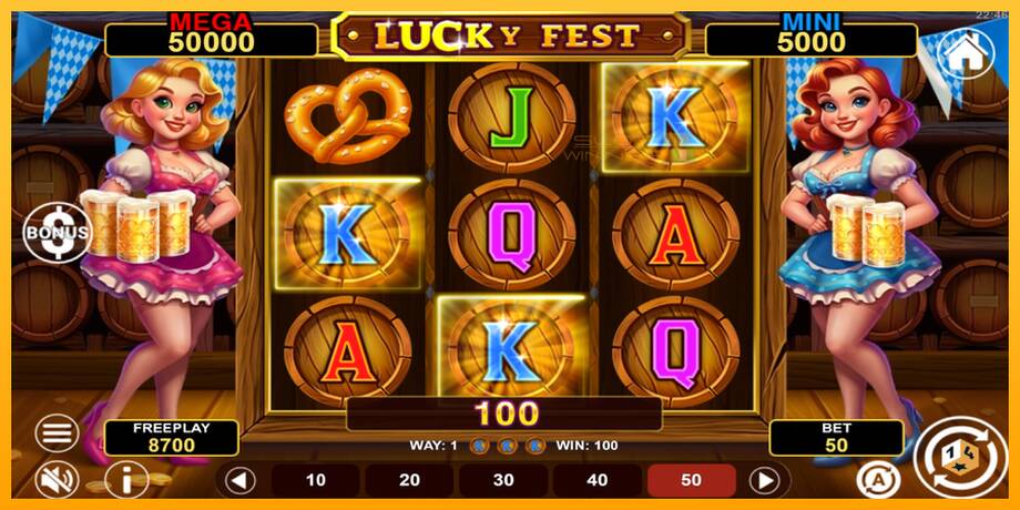 Lucky Fest Hold & Win lošimo automatas už pinigus, paveikslėlį 3