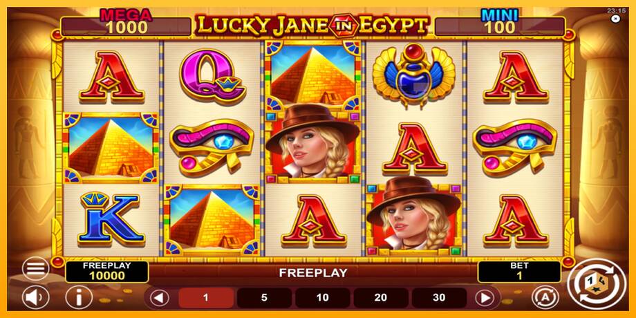 Lucky Jane in Egypt Hold & Win lošimo automatas už pinigus, paveikslėlį 2