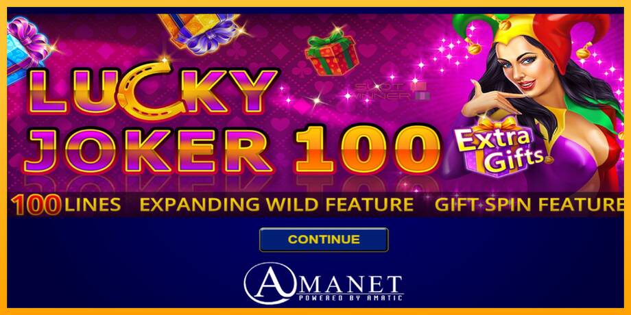 Lucky Joker 100 Extra Gifts lošimo automatas už pinigus, paveikslėlį 1