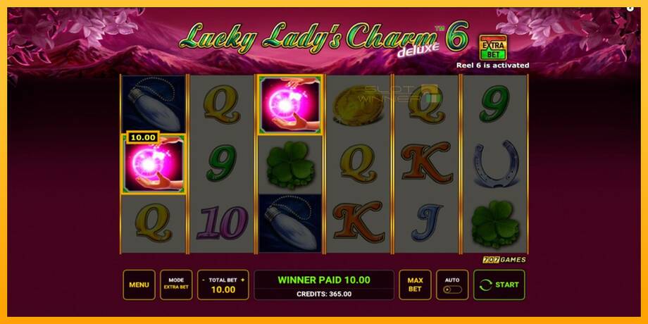 Lucky Ladys Charm Deluxe 6 lošimo automatas už pinigus, paveikslėlį 4