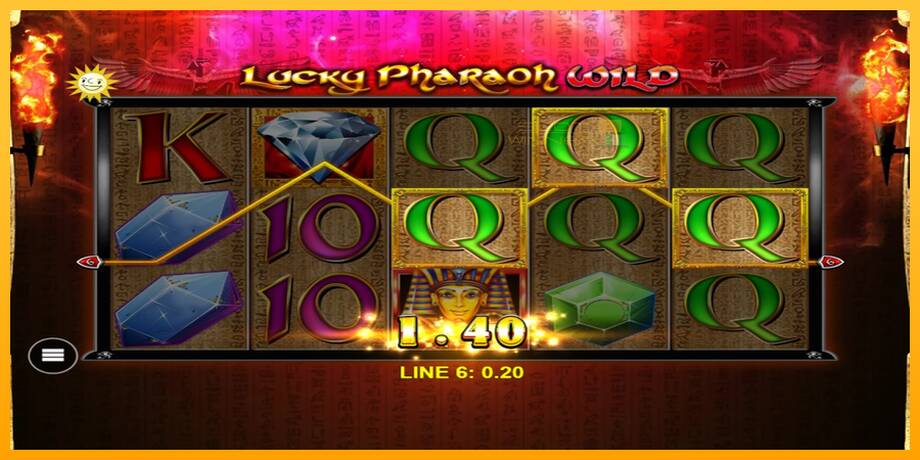 Lucky Pharaoh Wild lošimo automatas už pinigus, paveikslėlį 3