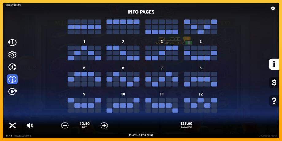 Lucky Pups lošimo automatas už pinigus, paveikslėlį 7