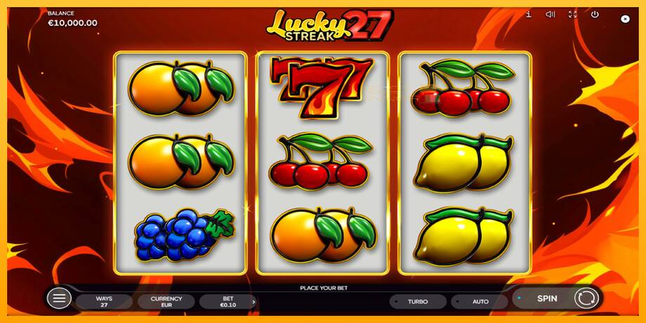 Lucky Streak 27 lošimo automatas už pinigus, paveikslėlį 1