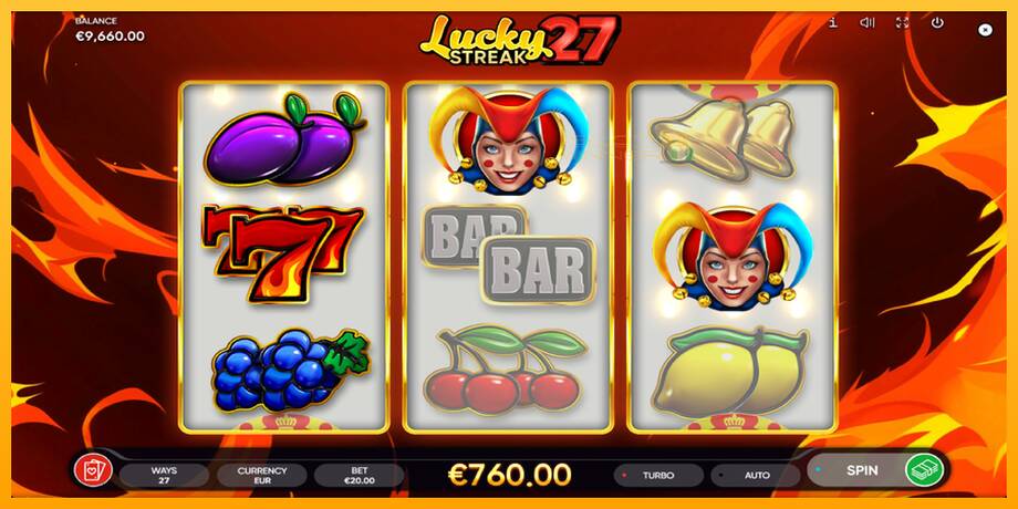 Lucky Streak 27 lošimo automatas už pinigus, paveikslėlį 2