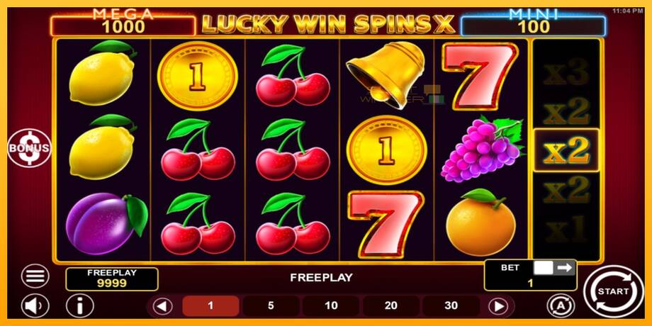 Lucky Win Spins X lošimo automatas už pinigus, paveikslėlį 2