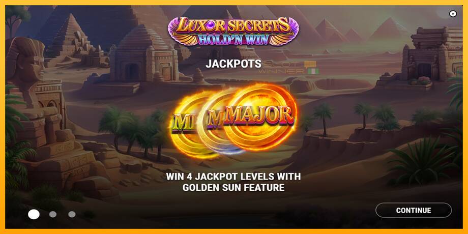 Luxor Secrets Holdn Win lošimo automatas už pinigus, paveikslėlį 1