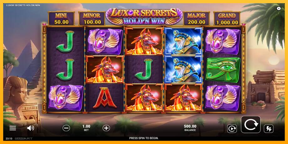 Luxor Secrets Holdn Win lošimo automatas už pinigus, paveikslėlį 2