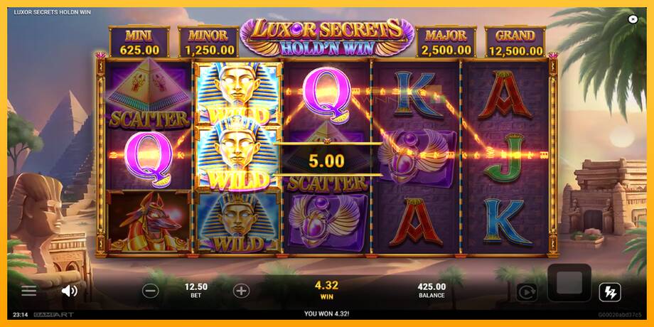 Luxor Secrets Holdn Win lošimo automatas už pinigus, paveikslėlį 3