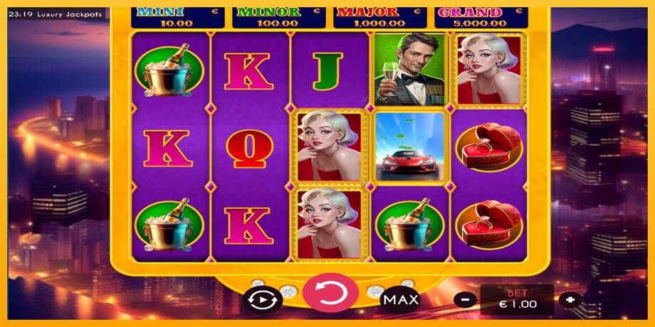 Luxury Jackpots lošimo automatas už pinigus, paveikslėlį 1