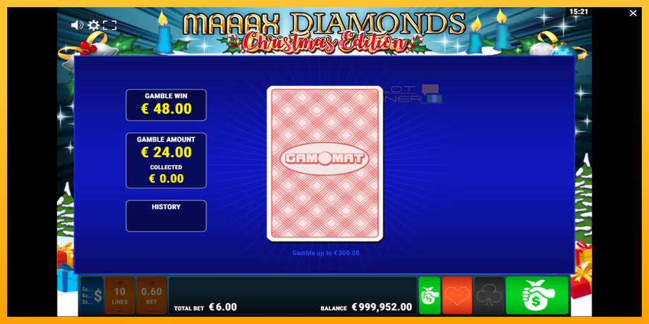 Maaax Diamonds Christmas Edition lošimo automatas už pinigus, paveikslėlį 4